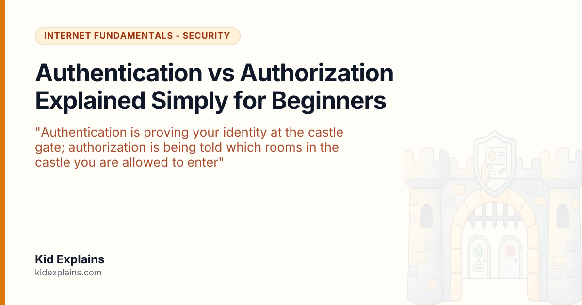 Authentication vs Authorization: What's the Difference? Explained Simply